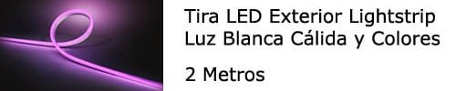 Tira LED Inteligente Exterior PHILIPS Hue Lightstrip 2 Metros | Ajuste de Color y Control con Móvil