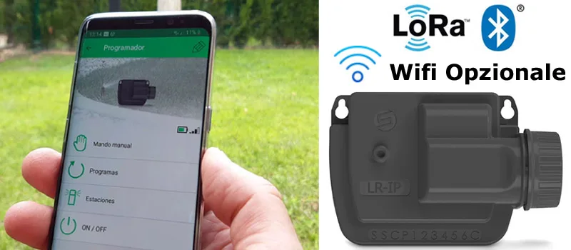 Programmatore Irrigazione Wifi Solem Esterno Bluetooth / Lora e Wfi | Sommergibile con batterie