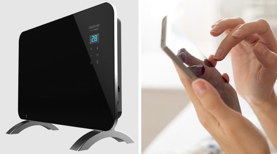 Radiador Eléctrico Cecotec Wifi 1500W Ready Warm 6720 Crystal
