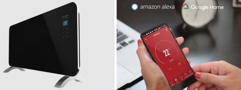 Radiador Eléctrico Cecotec Wifi 1500W Ready Warm 6720 Crystal